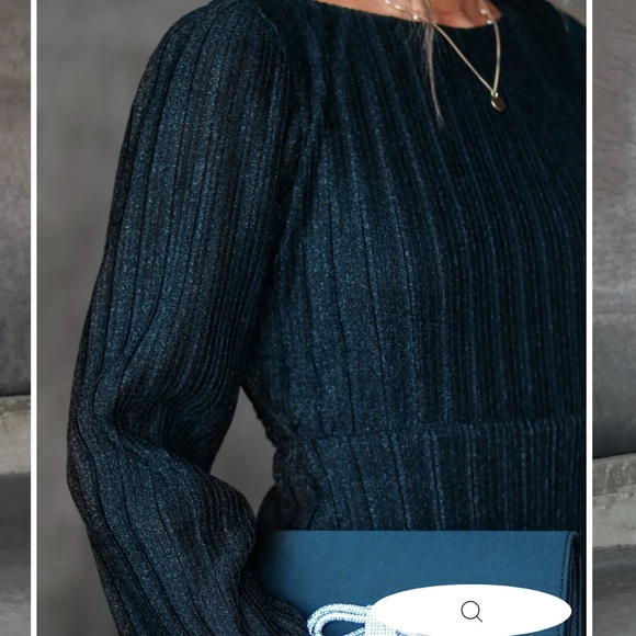 SHIMMER CUTOUT BACK MAXI DRESS - BLACK NWT - Picture 2 of 4